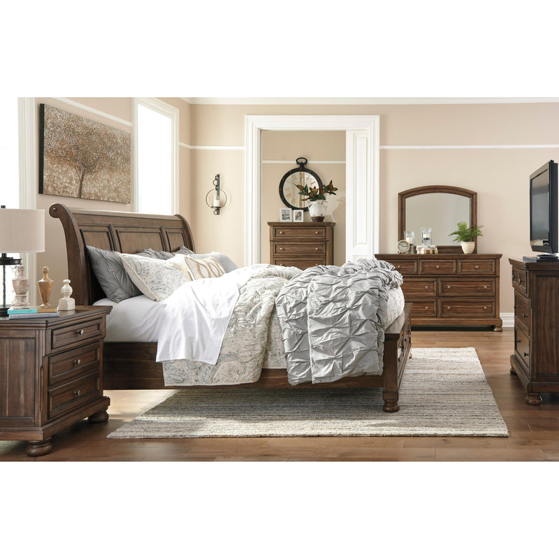 Signature Design by Ashley Flynnter B719B20 6 pc Queen Sleigh Storage Bedroom Set IMAGE 2