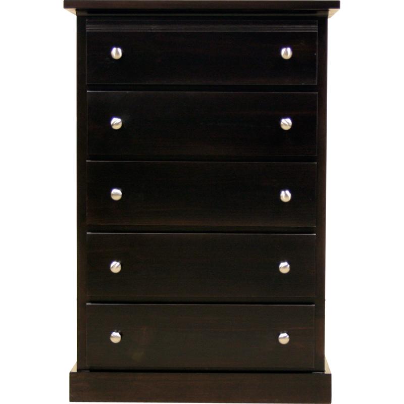 Mako Wood Furniture Decora 5-Drawer Chest 600-30 IMAGE 2