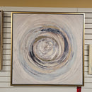 40" X 40" Oil Painting Swirl Wall Art