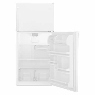 Whirlpool 30-inch, 18.25 cu. ft. Top Freezer Refrigerator WRT148FZDW IMAGE 2