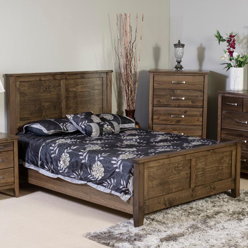 Mako Wood Furniture Scarlet Queen Panel Bed 4100-Q-HB/FB/R/SLT IMAGE 1