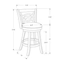 Monarch Counter Height Stool I 1252 IMAGE 5