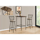 Monarch Pub Height Dining Table with Faux Marble Top and Trestle Base I 2315 IMAGE 2