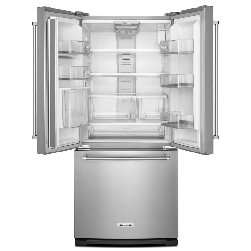 KitchenAid 30-inch, 19.7 cu. ft. French 3-Door Refrigerator with Ice and Water Dispensing System KRFF300ESS IMAGE 2