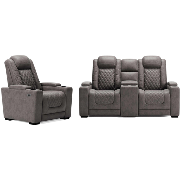 Signature Design by Ashley HyllMont 93003U3 2 pc Power Reclining Living Room Set IMAGE 1