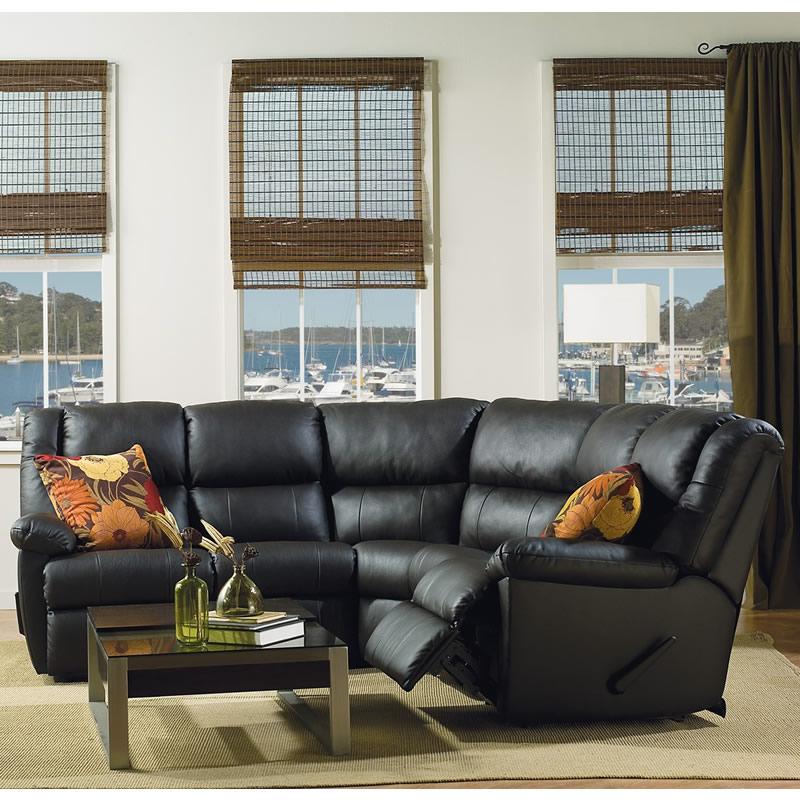 Palliser Tundra Reclining Leather 3 pc Sectional 41043-54/41043-09/41043-55-TULSAII-JET IMAGE 1