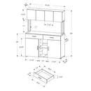 Monarch Office Desk Components Storage Unit I 7067 IMAGE 5