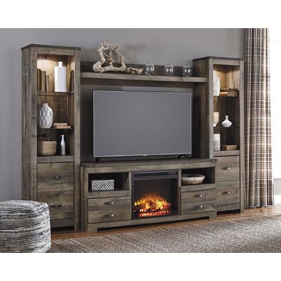 Signature Design by Ashley Trinell W446W2 4 pc Entertainment Center IMAGE 3