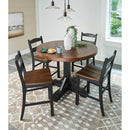  Signature Design by Ashley Valebeck D546D20 5 pc Counter Height Dining Set IMAGE 2