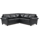 Palliser Rosebank Leather 2 pc Sectional 77429-39/77429-08-CARNIVAL-RAVEN IMAGE 1