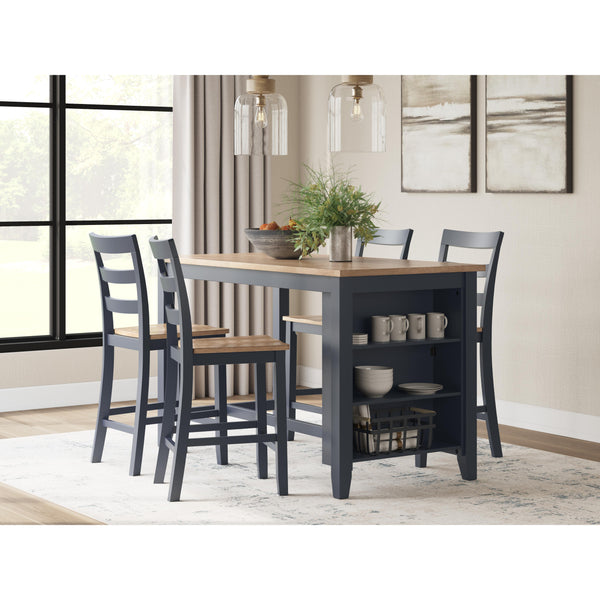 Signature Design by Ashley Gesthaven D399 5 pc Counter Height Dining Set IMAGE 1