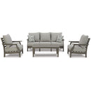  Signature Design by Ashley Visola P802P2 4 pc Outdoor Seating Set IMAGE 2