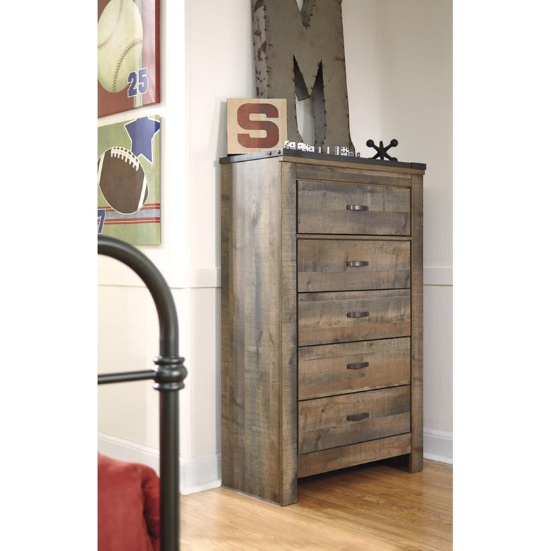  Signature Design by Ashley Trinell B446B89 9 pc Full Bookcase Bedroom Set IMAGE 9