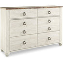  Signature Design by Ashley Willowton B267B55 7 pc Queen Sleigh Bedroom Set IMAGE 3