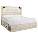  Signature Design by Ashley Cambeck B192B110 7 pc King Panel Storage Bedroom Set IMAGE 2