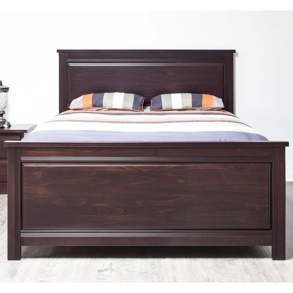 Mako Wood Furniture Decora Full Panel Bed 600-D/F-CH-HB/FB/R/SLT IMAGE 1