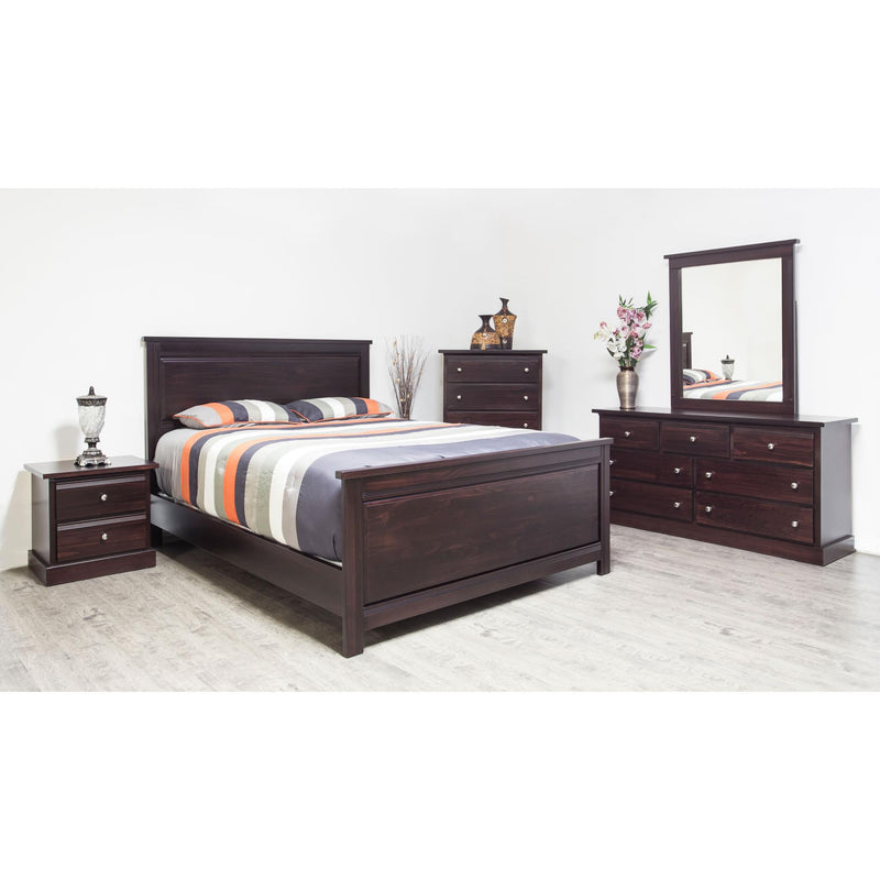 Mako Wood Furniture Decora Full Panel Bed 600-D/F-CH-HB/FB/R/SLT IMAGE 6