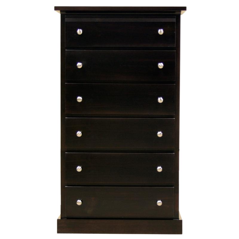 Mako Wood Furniture Decora 6-Drawer Chest 600-31 IMAGE 1