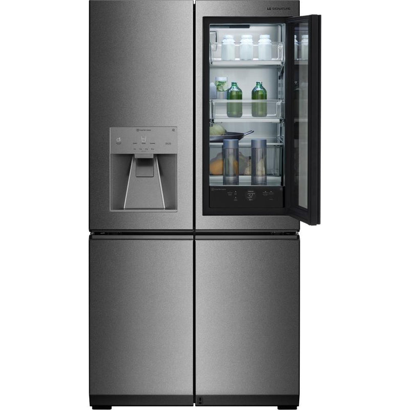 LG SIGNATURE 36-inch, 23 cu.ft. Counter-Depth French 4-Door Refrigerator with InstaView™ Door-in-Door® LUPXC2386N IMAGE 1