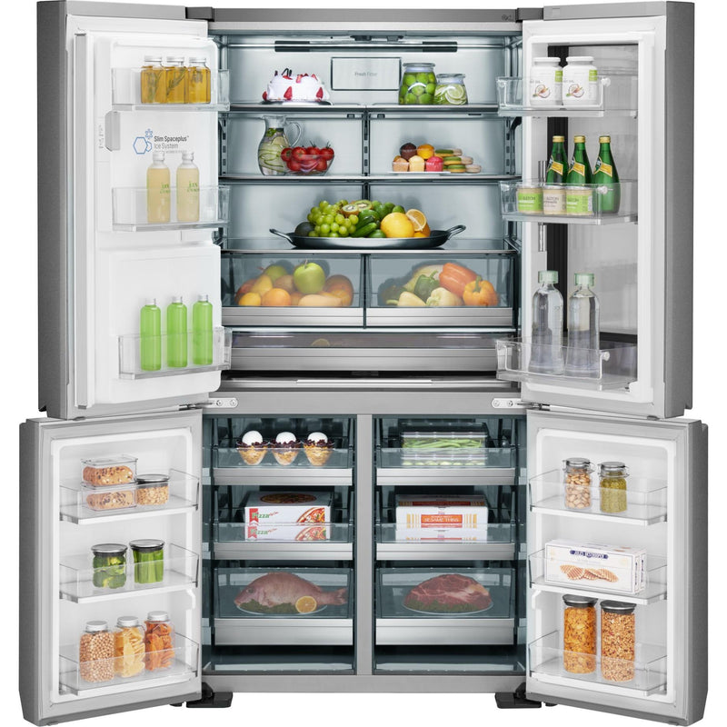 LG SIGNATURE 36-inch, 23 cu.ft. Counter-Depth French 4-Door Refrigerator with InstaView™ Door-in-Door® LUPXC2386N IMAGE 4