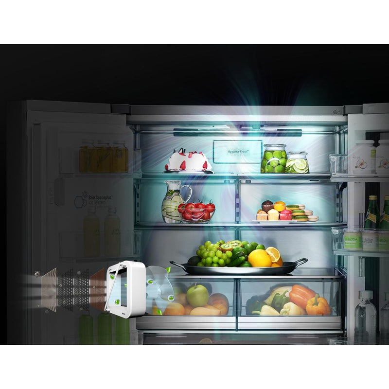 LG SIGNATURE 36-inch, 23 cu.ft. Counter-Depth French 4-Door Refrigerator with InstaView™ Door-in-Door® LUPXC2386N IMAGE 8