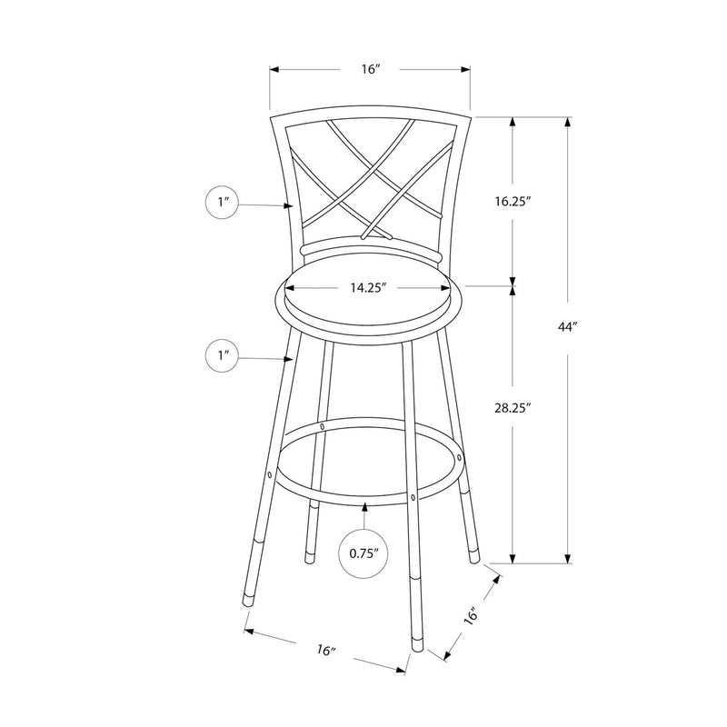 Monarch Pub Height Stool I 2377 IMAGE 5