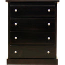  Mako Wood Furniture Decora 4-Drawer Chest 600-29 IMAGE 1