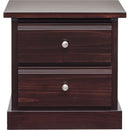  Mako Wood Furniture Decora 2-Drawer Nightstand 600-60-CH IMAGE 1