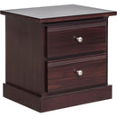  Mako Wood Furniture Decora 2-Drawer Nightstand 600-60-CH IMAGE 2