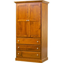Mako Wood Furniture Polo 3-Drawer Armoire 800-10-LG IMAGE 1