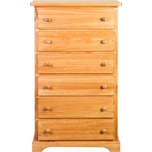 Mako Wood Furniture Polo 6-Drawer Chest 800-31 IMAGE 1