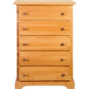Mako Wood Furniture Polo 5-Drawer Chest 800-30 IMAGE 1