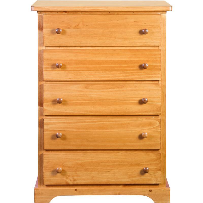 Mako Wood Furniture Polo 5-Drawer Chest 800-30 IMAGE 1