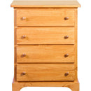  Mako Wood Furniture Polo 4-Drawer Chest 800-29 IMAGE 1