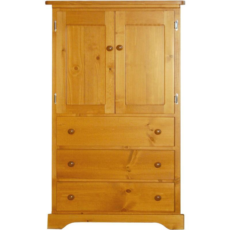 Mako Wood Furniture Polo 3-Drawer Armoire 800-10 IMAGE 1