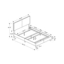 Monarch Queen Upholstered Panel Bed I 5911Q IMAGE 5