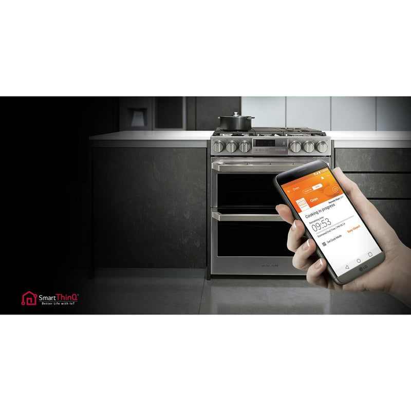 LG SIGNATURE 30-inch Slide-In Dual-Fuel Range with Infrared Heating™ System LUTD4919SN IMAGE 13