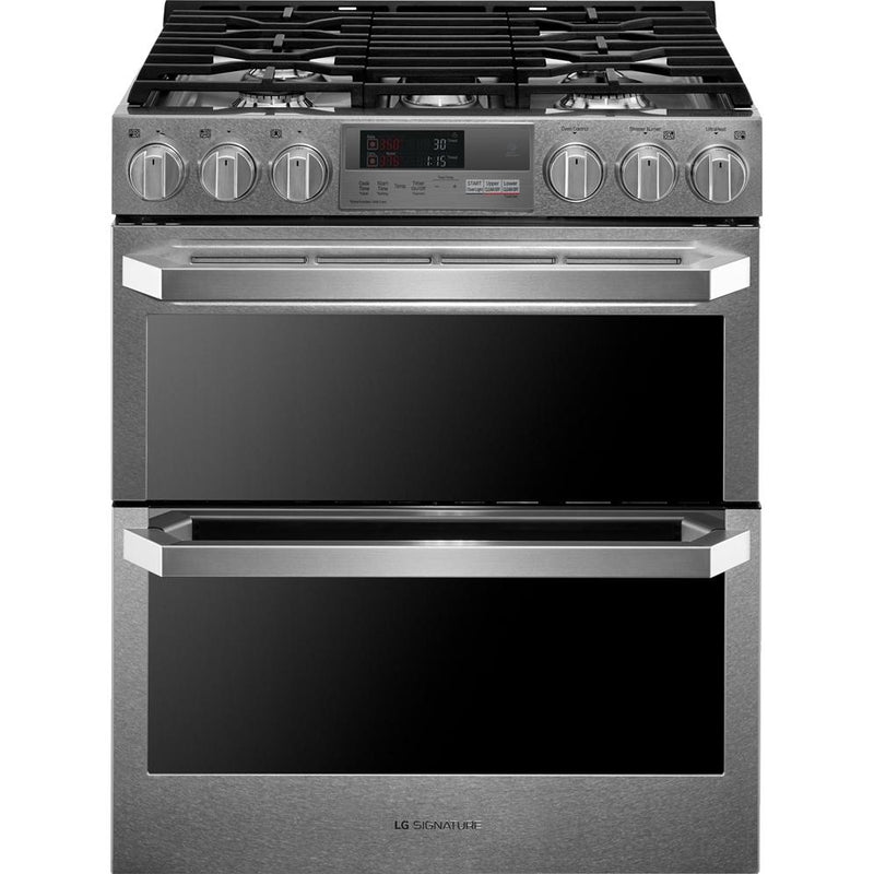 LG SIGNATURE 30-inch Slide-In Dual-Fuel Range with Infrared Heating™ System LUTD4919SN IMAGE 1