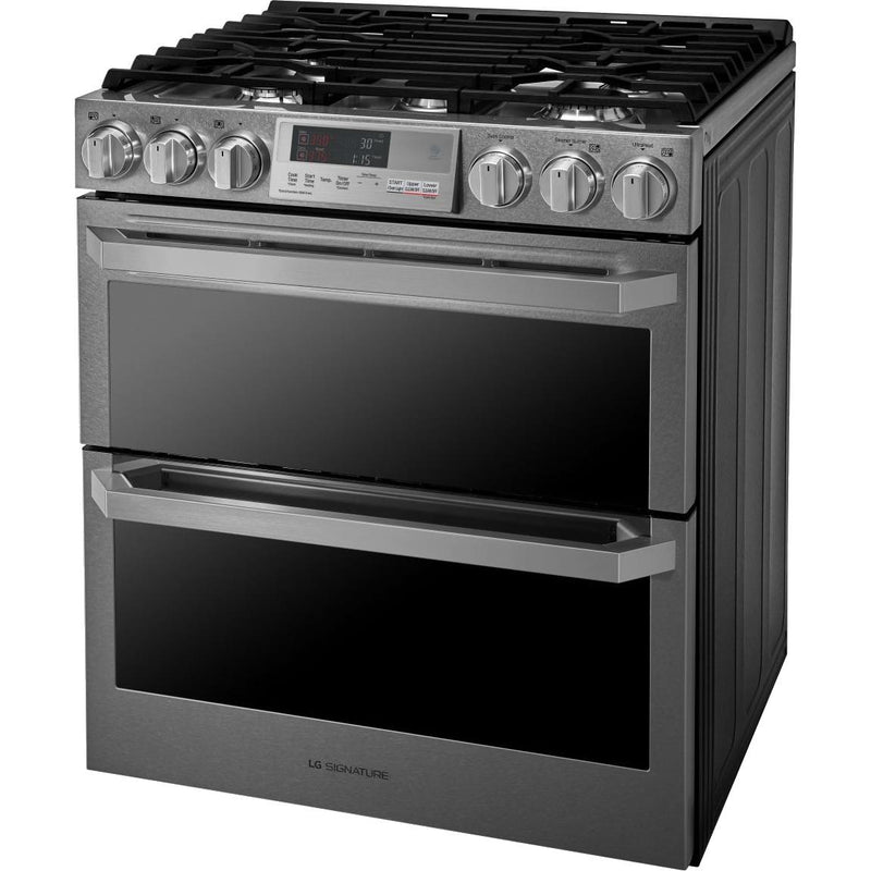 LG SIGNATURE 30-inch Slide-In Dual-Fuel Range with Infrared Heating™ System LUTD4919SN IMAGE 2