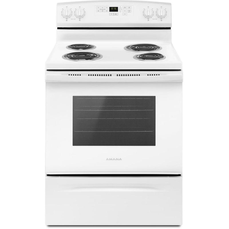 Amana 30in Freestanding Electric Range YACR4503SFW IMAGE 1