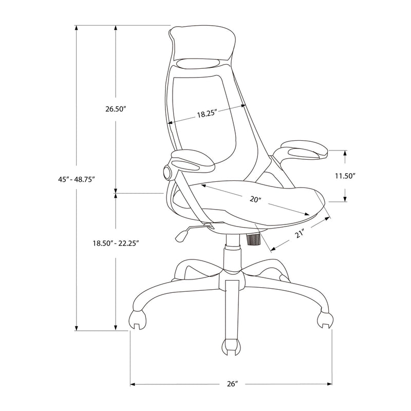 Monarch Office Chair I 7268 IMAGE 11
