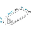 Broan Cooking Accessories Shelves FDMAS36W0SS IMAGE 1