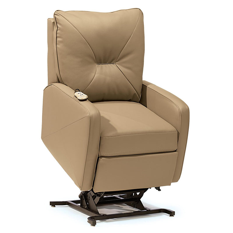 Palliser Theo Power Leather Recliner 42002-38-BROADWAY-KHAKI IMAGE 1