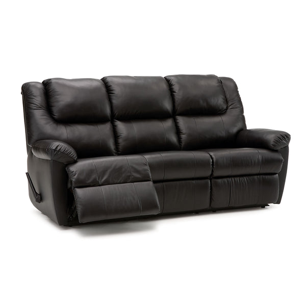 Palliser Tundra Reclining Leather Sofa 41043-51-TULSAII-JET IMAGE 1