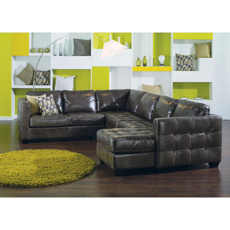 Palliser Barrett Leather 3 pc Sectional 77558-14/77558-15/77558-39-BISON-SMOKE IMAGE 3