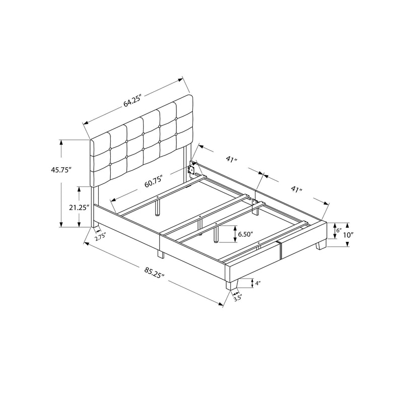 Monarch Queen Upholstered Panel Bed I 5920Q IMAGE 5