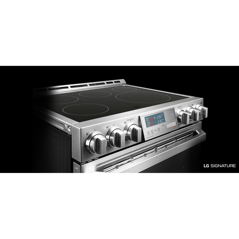 LG SIGNATURE 30-inch Slide-In Electric Range with Infrared Heating™ System LUTE4619SN IMAGE 10