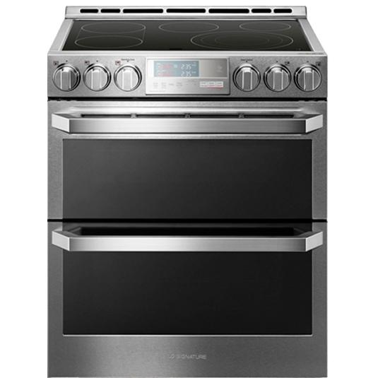 LG SIGNATURE 30-inch Slide-In Electric Range with Infrared Heating™ System LUTE4619SN IMAGE 1