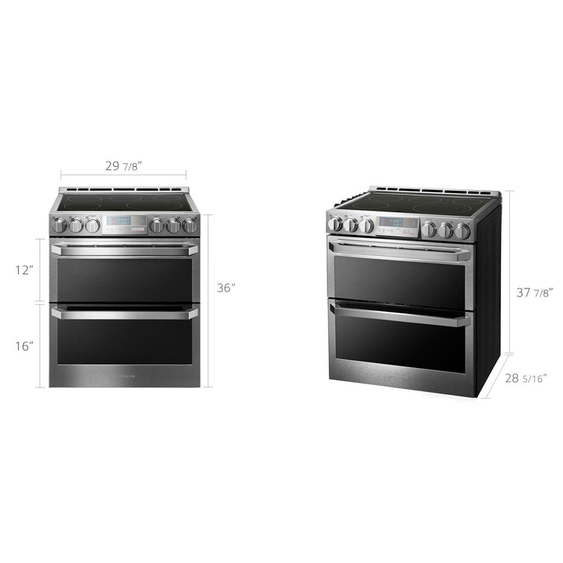 LG SIGNATURE 30-inch Slide-In Electric Range with Infrared Heating™ System LUTE4619SN IMAGE 2