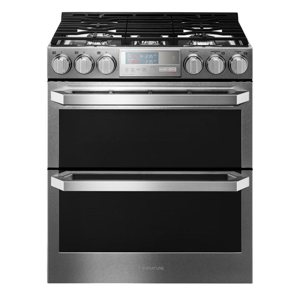 LG SIGNATURE 30-inch Slide-In Gas Range with ProBake Convection® LUTG4519SN IMAGE 1